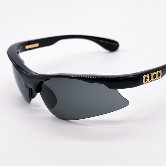 NEW GUCCI GG1774S 006 BLACK GREY MASK UNISEX SUNGLASSES GUCCI - Picture 1 of 12